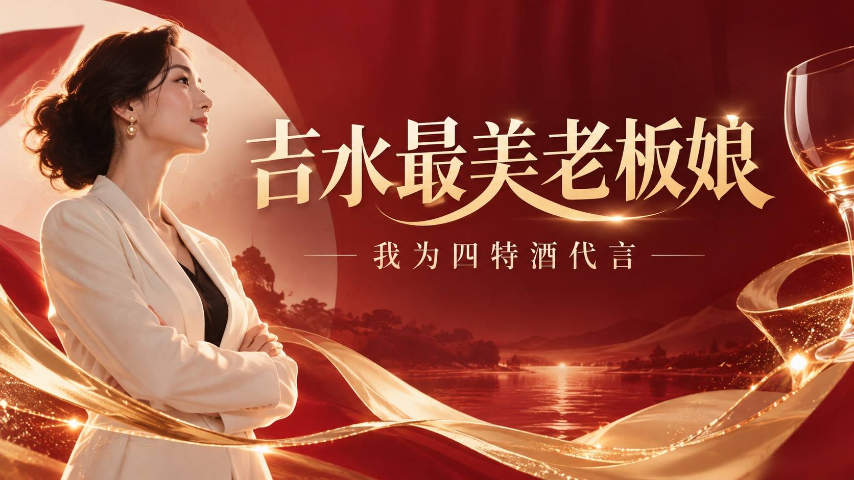 我为四特酒代言，吉水最美老板娘