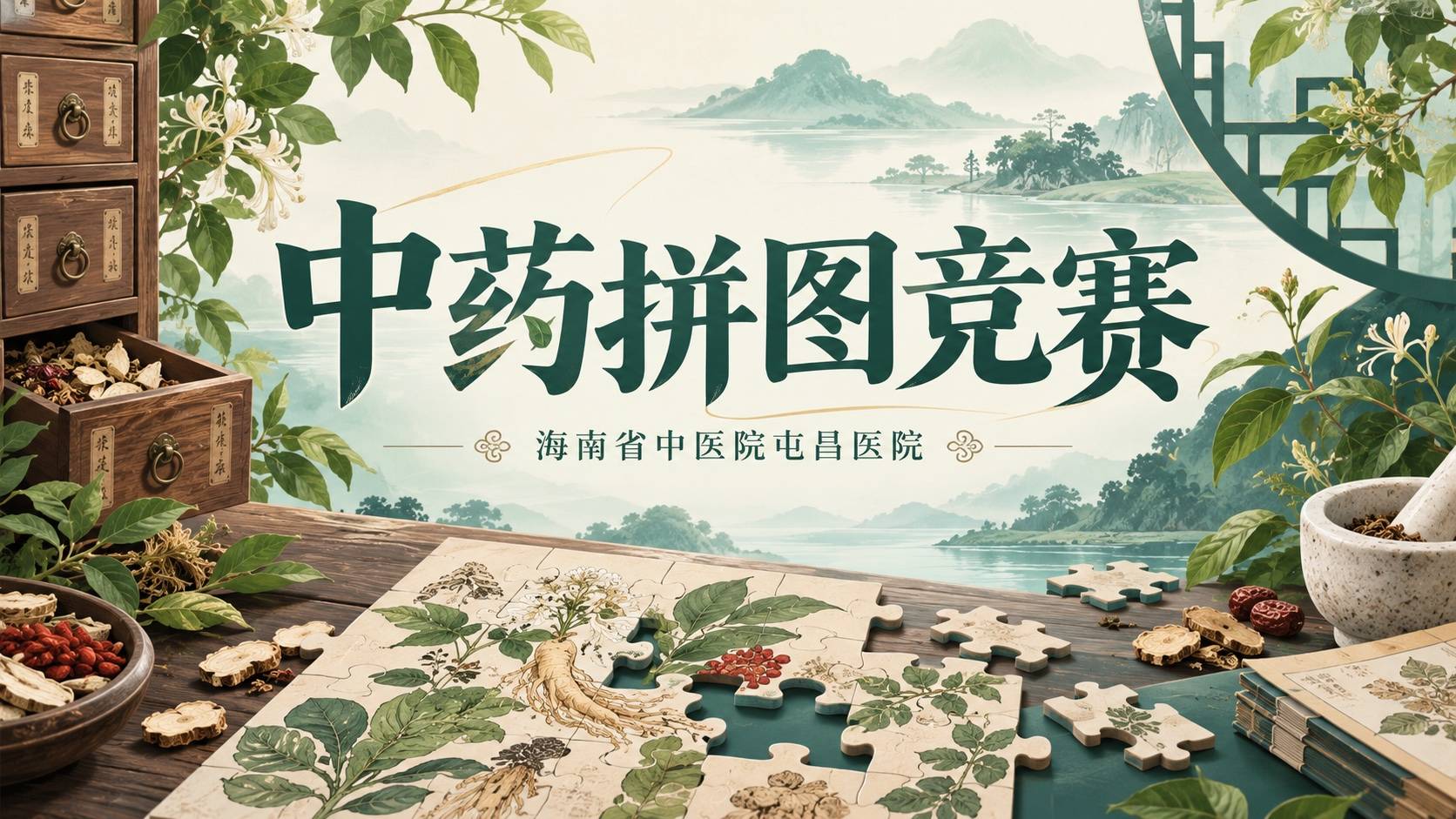海南省中医院屯昌医院“中药拼图”竞赛
