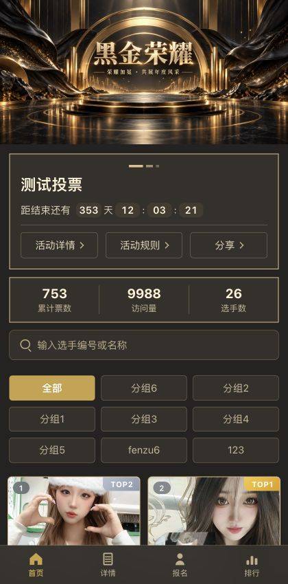 黑金荣耀模板预览封面